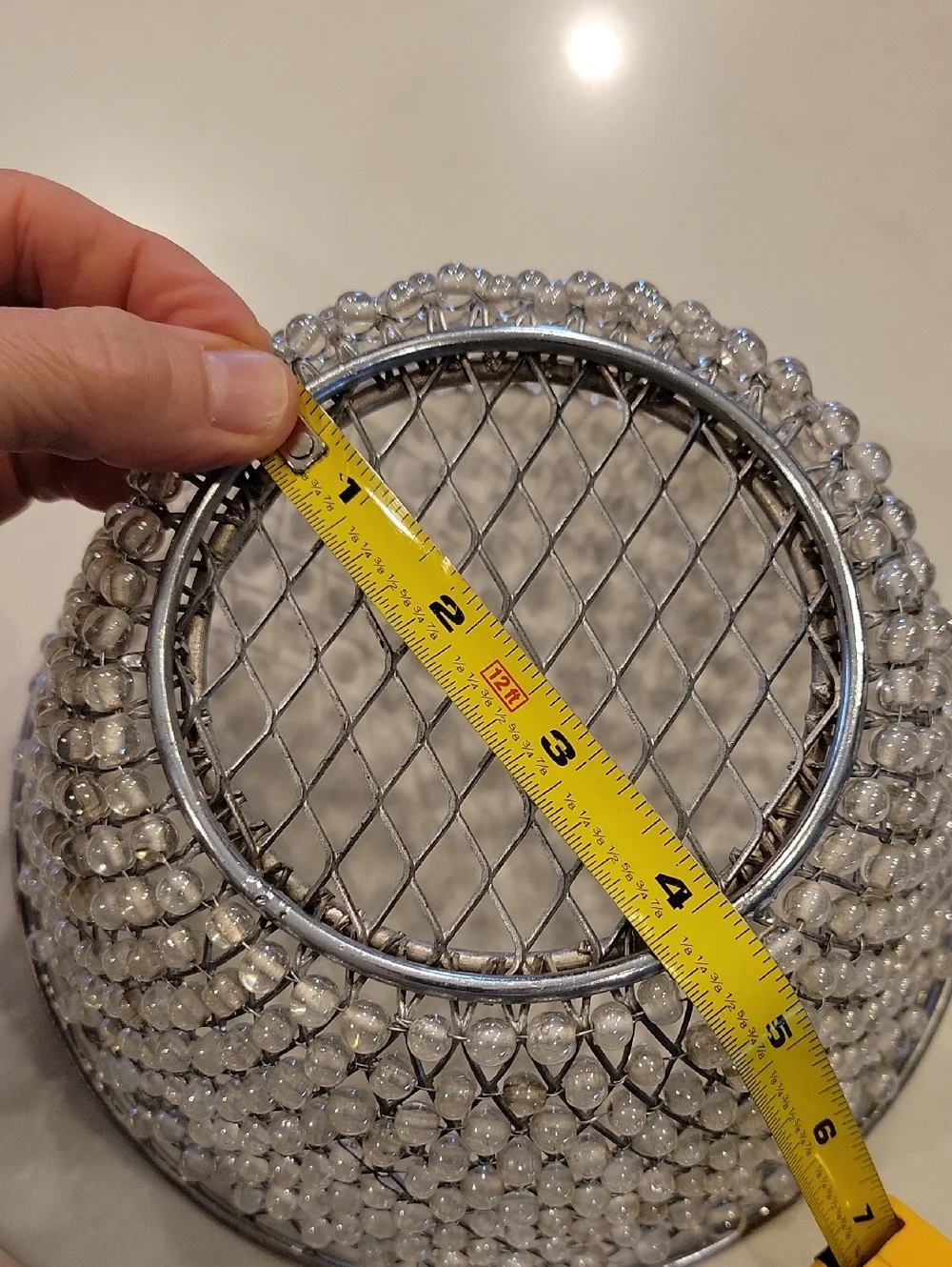 Pottery Barn Beaded Accent Basket